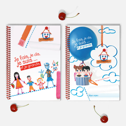  2 choix de couvertures | Agendas et cahiers de communication Diamodesign enfant pour garderie.